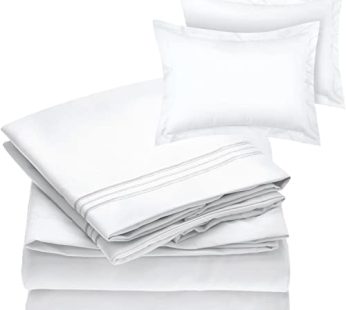 Double Bed Sheet Set (1 Sheet and 2 Pillow Cover) 90X80