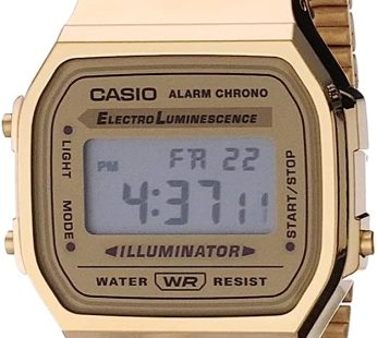 Casio Unisex Classic A168WG-9VT Vintage Watch Gold