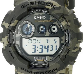 Casio Men Digital Quartz Watch with Silicon Strap GD-120CM-5CR