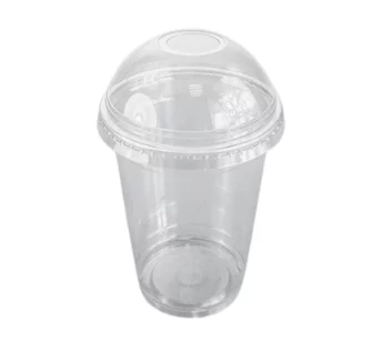 16oz Clear Cup With Dome Lid (10pcs)