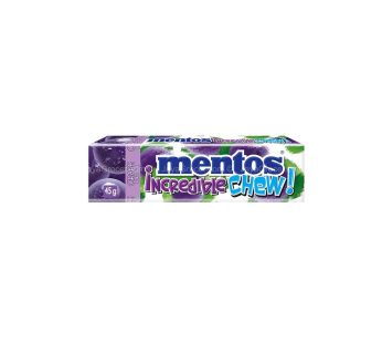 Mentos Incredible Chew Grape 45g