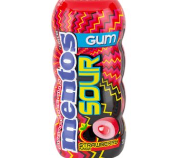 Mentos Gum Sour Strawberry 30g