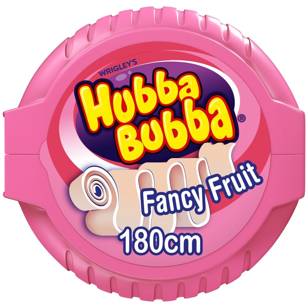 Hubba Bubba Fancy Fruit Bubble Gum Tape 56g