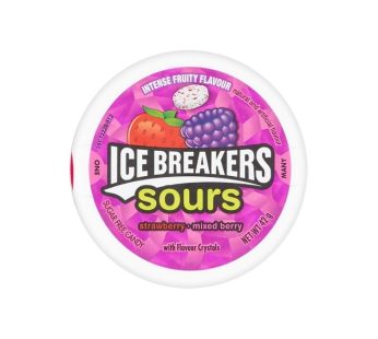 ICE BREAKERS SOURS STRAWBERRY MIXED BERRY 42G