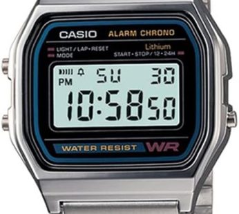 Casio Men’s Digital Watch with Stainless Steel Bracelet