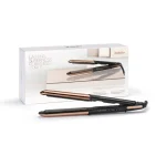 BaByliss Titanium Brilliance Straight & Curl Hair Straightener Rose Gold 2481U