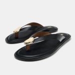 ZARA - FLAT SANDALS WITH METAL DETAIL