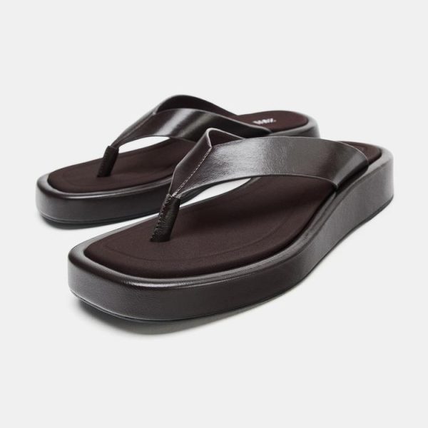 ZARA - FLAT STRAP SANDALS