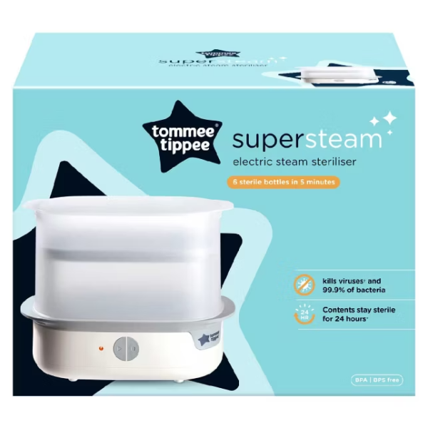 Tommee Tippee - White Supersteam Electric Steam Steriliser for Bottles