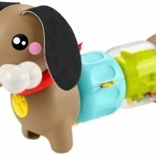 Baby Sensory Toy FP Pets Click & Spin Activity Pup with Fine Motor Activities for Infants Ages 6+ Months
