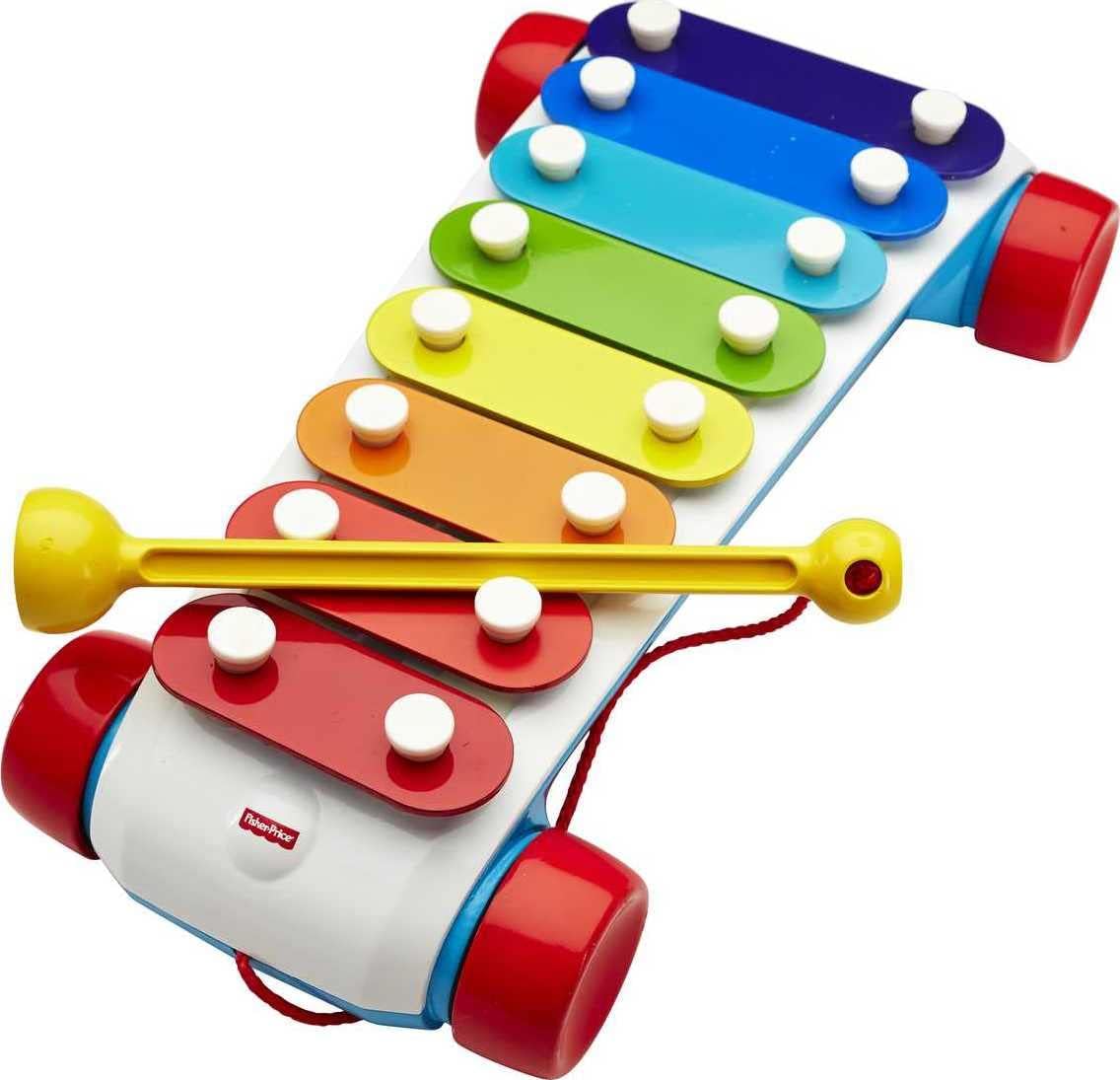 51EX1Oy5FeL._AC_SL1136_ Classic Xylophone, Toddler Musical Instrument Pull Toy - Image 1