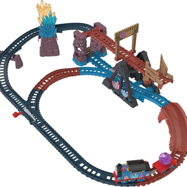Thomas & Friends Crystal Caves Adventure Set with Motorized Thomas Train & 8 Ft of Track