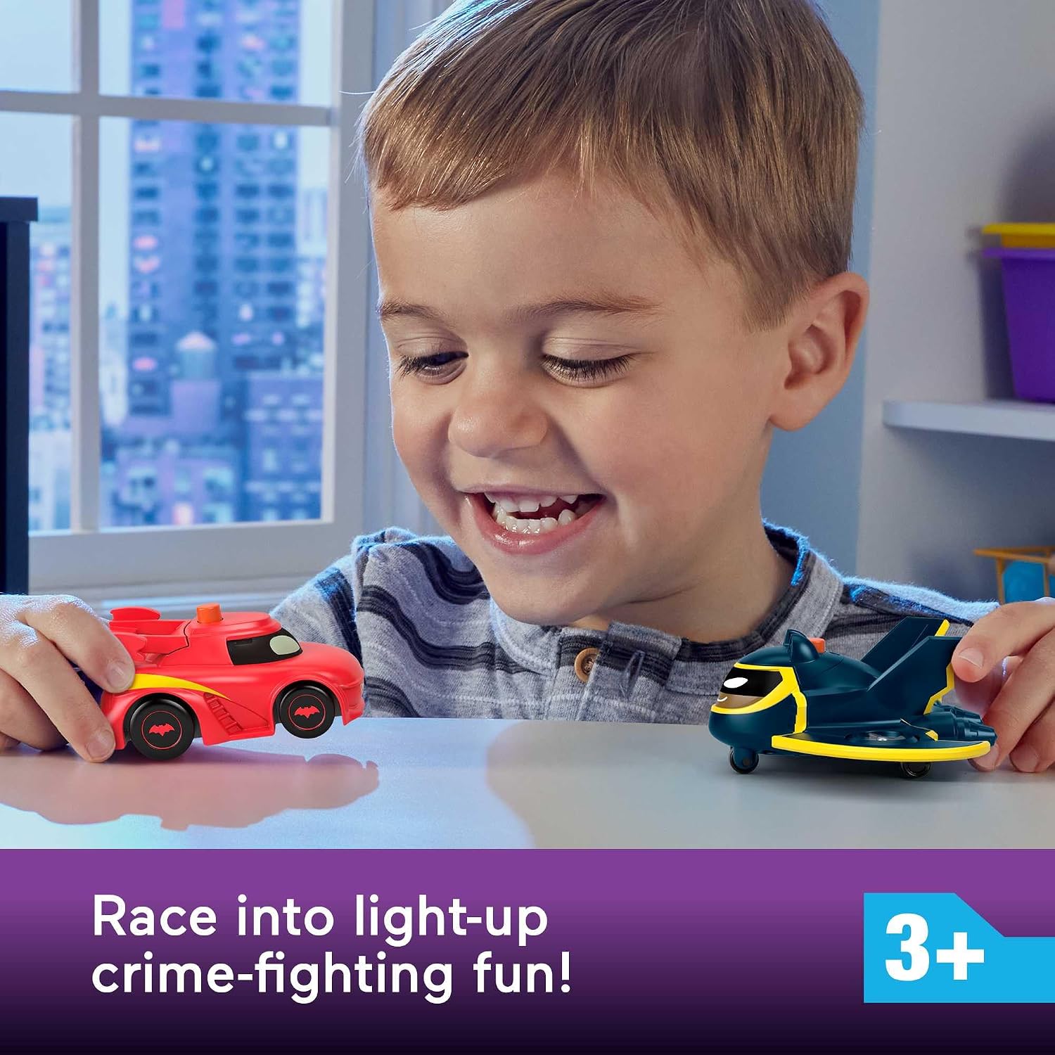 81cjzLeXtYL._AC_SL1500_ Toy Cars, Redbird and Batwing, 2-Piece Preschool Toys - Image 1