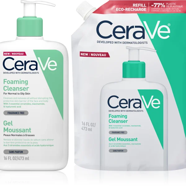 CERAVE Cleansers Foaming Cleanser set for normal to oily skin - Pre order