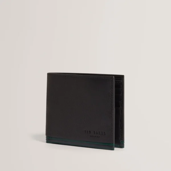 Grantts Stripe Leather Wallet Black - Pre order