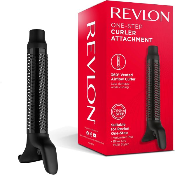 Revlon One-Step 360° Vented Curler Head Attachment Black - Pre Order