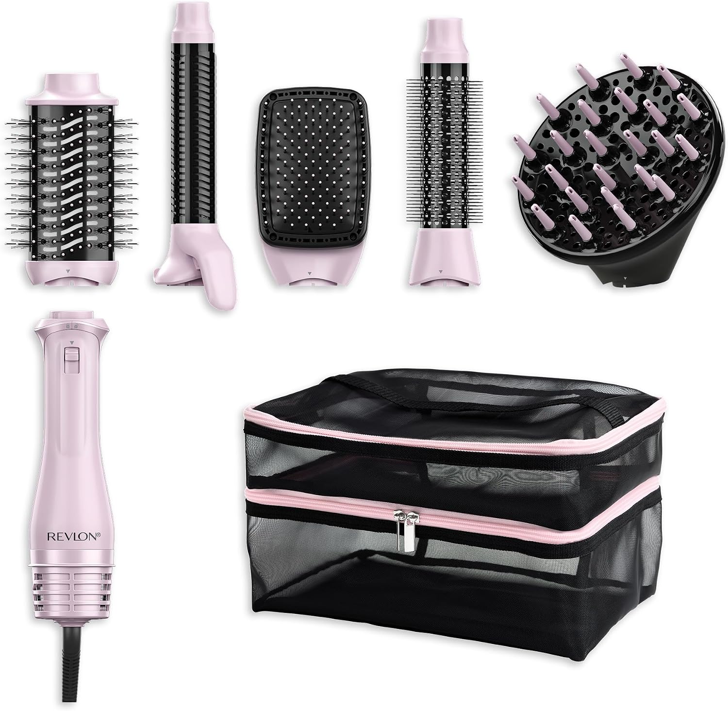 81XxSo9pmlL._AC_SL1500_ Revlon One‑Step 5-in1 Multi Air Styler Pink Titanium Edition - Pre Order - Image 1